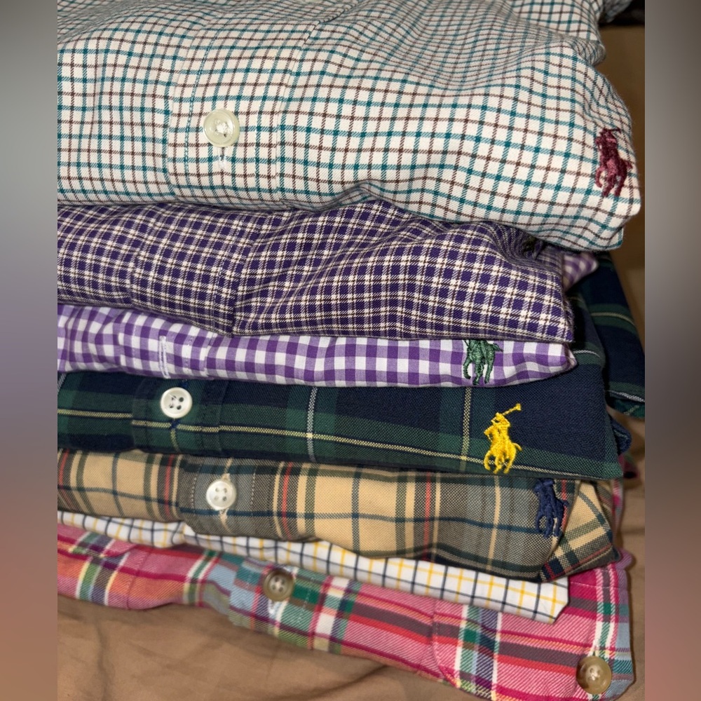 BUNDLE DEAL-Ralph Lauren Classic Fit Casual Button Down Shirts size XL 7 shirts